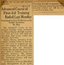 Advanced Course of First-Aid Training Ended Last Monday