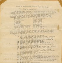 Alpha Omega Chapter Report