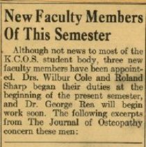 New Faculty Members of This Semester