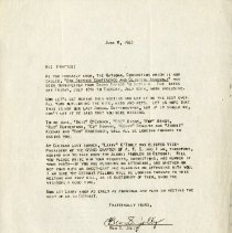 June 1943 Letter to Alpha Tau Sigma Alumni from Benjamin S. Jolly