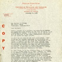 November 1947 Letter to Carlton R. Crosby from Benjamin S. Jolly