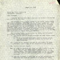 August 1943 Letter to Alpha Tau Sigma Alpha Chapter from Benjamin S. Jolly