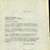 July 1944 Letter to Joseph J. Markine from Charles F. Rauch