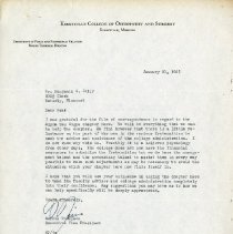 January 1945 Letter to Benjamin S. Jolly from Morris Thompson