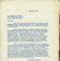 May 1945 Letter to Edmund A. Bowman from Charles F. Rauch