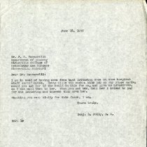 June 1947 Letter to Benjamin S. Jolly from J.E. Mannarelli