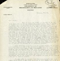 July 1941 Letter to John Stedman Denslow from Oliver C. Foreman