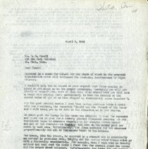 April 1942 Letter to Ernest S. Powell from John Stedman Denslow