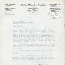 back of the letter has information on the members of the AOA Board of Trust