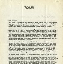 November 1936 Letter to the Theta Psi Brothers from Arthur S. Hulett