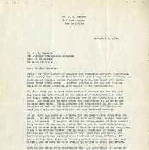 November 1936 Letter to John Stedman Denslow from Arthur S. Hulett