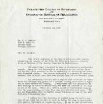 December 1936 Letter to John Stedman Denslow from Russell C. Erb