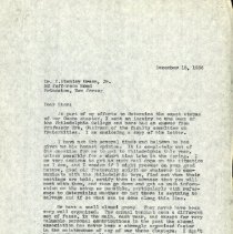 December 1936 Letter to C. Stanley Green Jr. from John Stedman Denslow