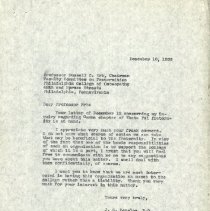 December 1936 Letter to Russell C. Erb from John Stedman Denslow