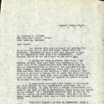 January 1937 Letter to Charles H. Britton from John Stedman Denslow
