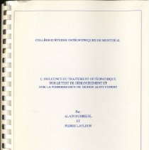 L'Influence du Traitement Ostéopathique sur le Test de Déhanchement et sur