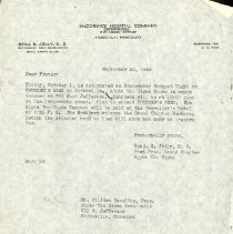 September 1948 Letter to William Seeglitz from Benjamin S. Jolly