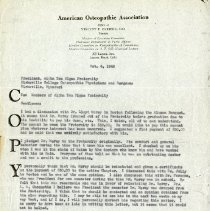 October 1948 Letter to Members of Alpha Tau Sigma from Vincent P. Carroll