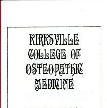 Kirksville College of Osteopathic Medicine Senior Week Program 1989