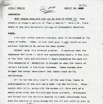 Family Health Radio Show Script Number 8086