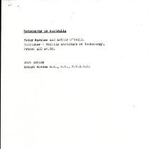 Osteopathy in Australia Book Review