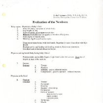 Evaluation of the Newborn