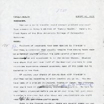 Family Health Radio Show Script Number 9105