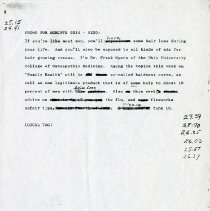 Family Health Radio Show Advertisement Script Number 9216-9220