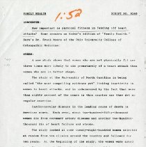 Family Health Radio Show Script Number 9240