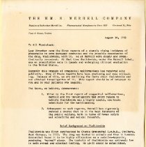 Correspondence from Frank N. Getman to All Physicians Regarding Thialomide