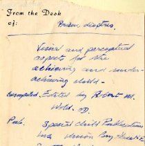 Neurological Allergy and Source List on Prism Dioptres