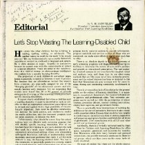 Let's Stop Wasting The Learning-Disabled Child