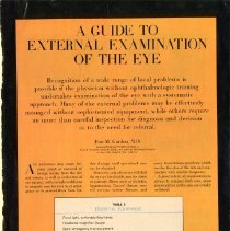 A Guide to External Examination of the Eye