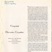 Congenital Obstructive Uropathies