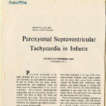 Paroxysmal Supraventricular Tachycardia in Infants