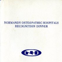 Normandy Osteopathic Hospital Recognition Dinner Program