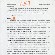 Family Health Radio Show Script Number 12173