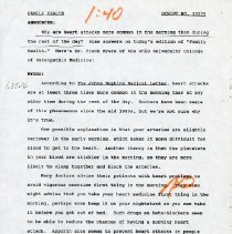 Family Health Radio Show Script Number 13075