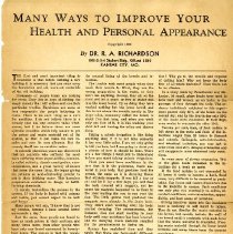 Many Ways to Improve Your Health and Personal Appearance