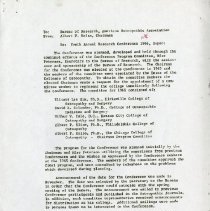 Minutes for Business Meeting at the Tenth Annual Research Conference