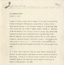 Press Release Regarding the AOA Convention