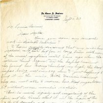 Letter to Louisa Burns from Genoa A. Sanborn