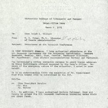 Inter-Office to Ralph L. Willard from E.A. Ohler