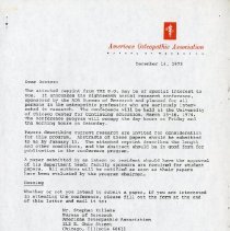 Letter to Doctors from David R. Celander