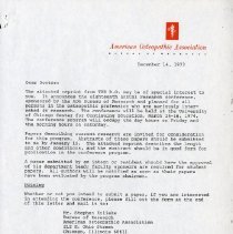 Letter to Doctors from David R. Celander