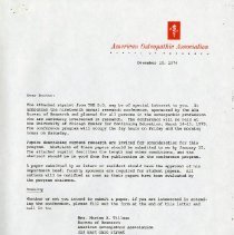 Letter to Doctors from Raymond M. Stevens