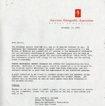 Letter to Doctors from Raymond M. Stevens