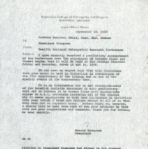 Inter-Office Memo to Denslow, Ohler, Korr, Hix and Thomas from Morris Thomp