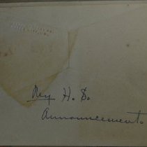 Announcement for the Odessa High School Commencement Exercises