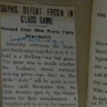 Sophs Defeat Frosh in Class Game Second Year Men Prove Their Superiority